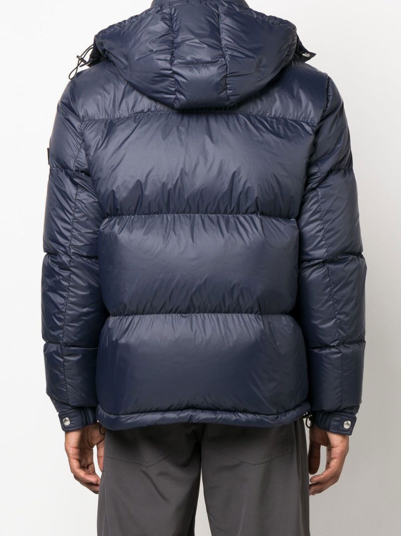 Blue Scott Hooded Puffer Jacket
