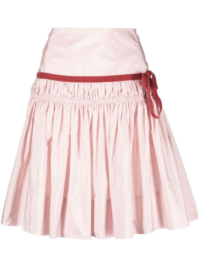 Pink Lola Pleated Mini Skirt