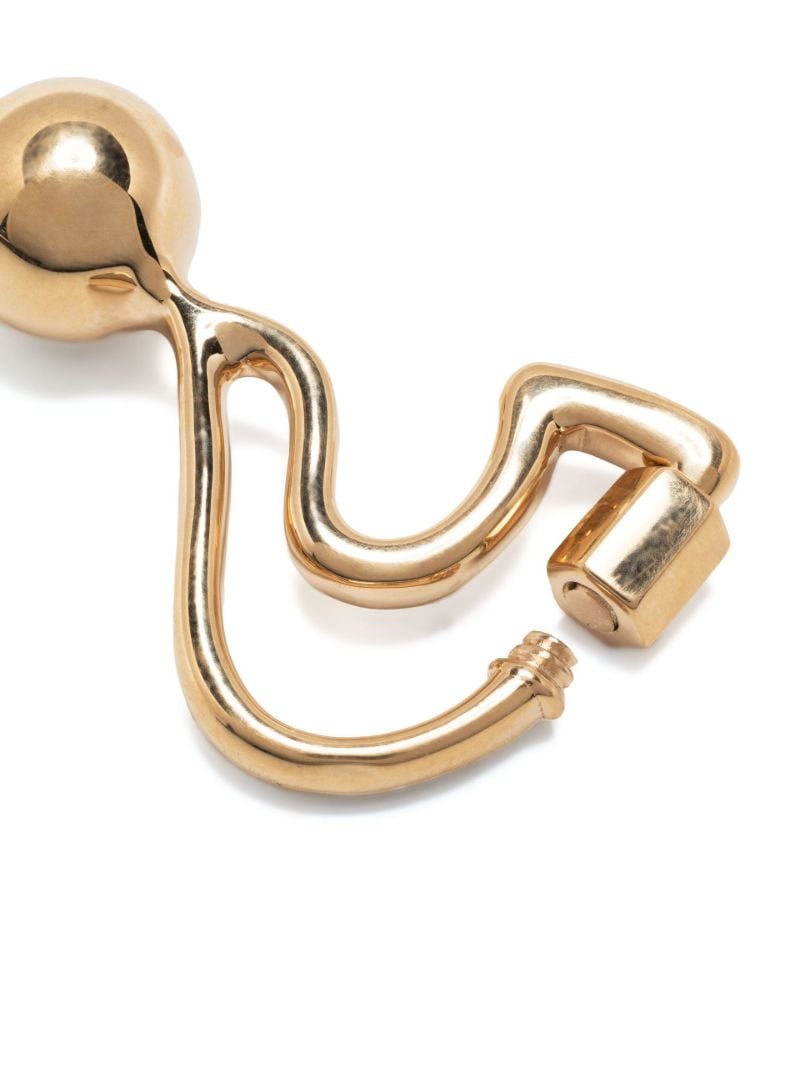 14k Yellow Gold Question Mark Lock Pendant