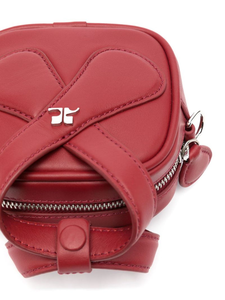 Red Loop Leather Mini Bag