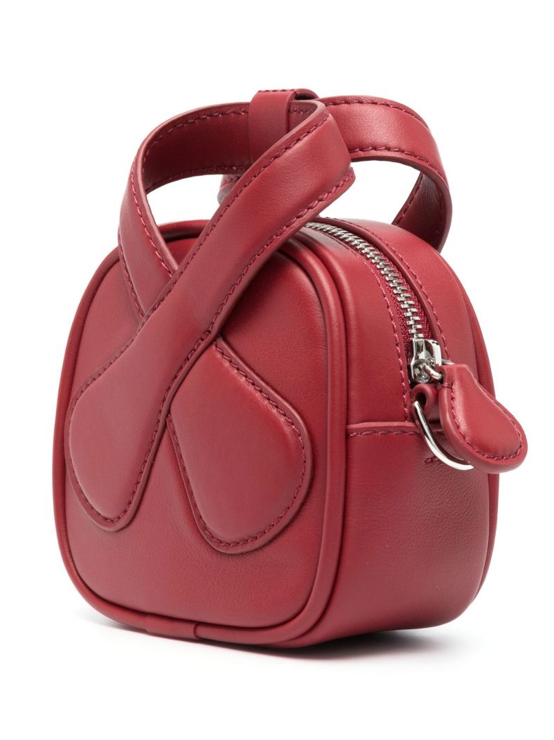 Red Loop Leather Mini Bag