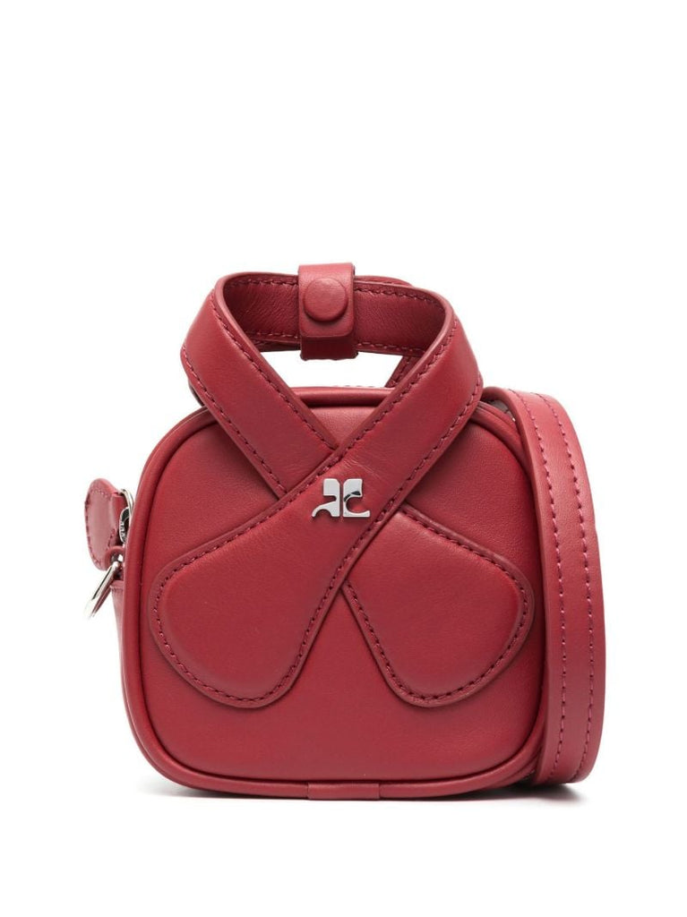 Red Loop Leather Mini Bag