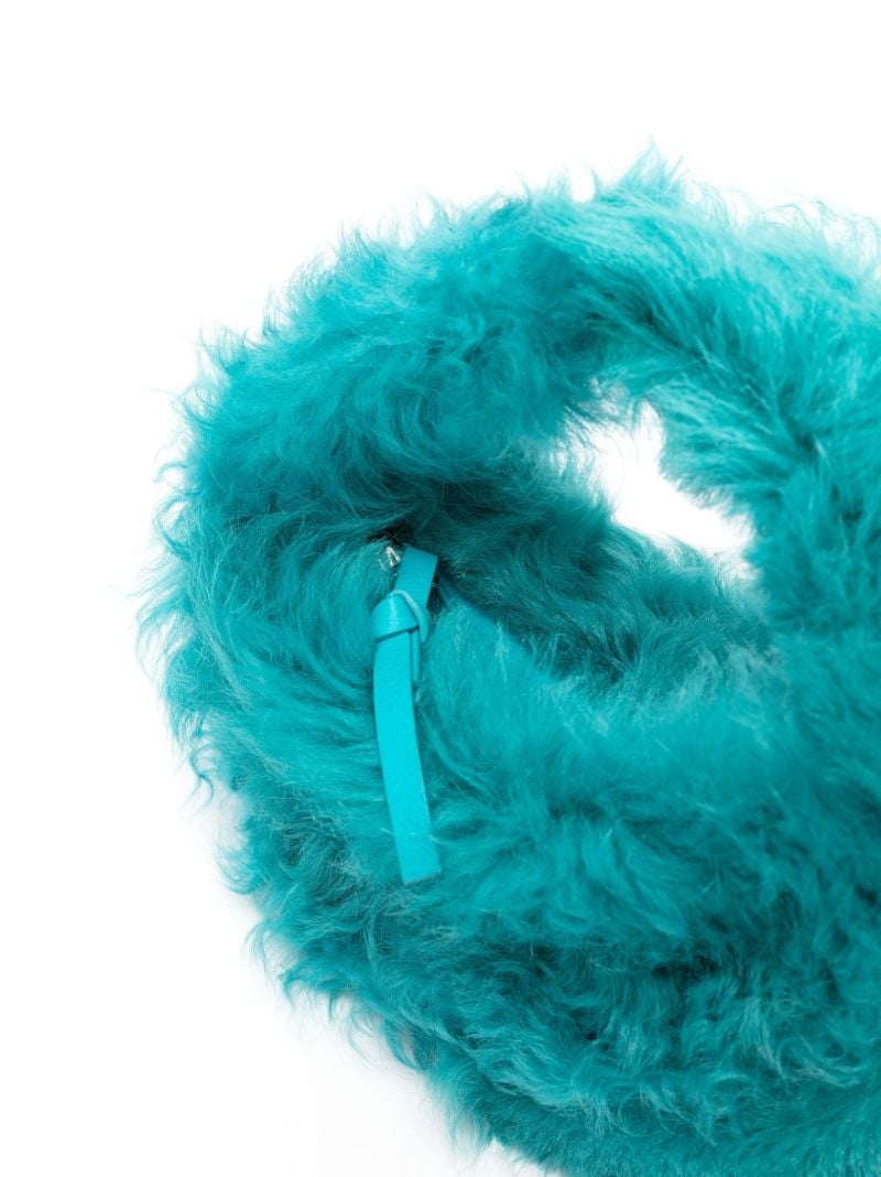Blue Baby Cush Faux Fur Mini Bag