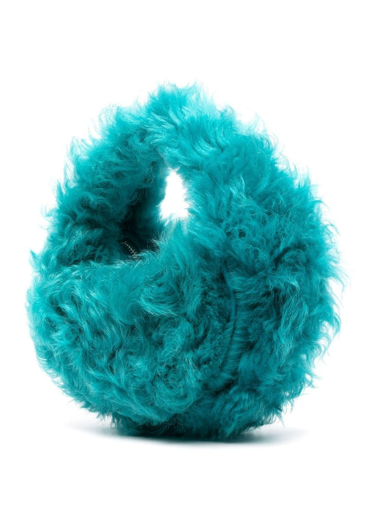 Blue Baby Cush Faux Fur Mini Bag