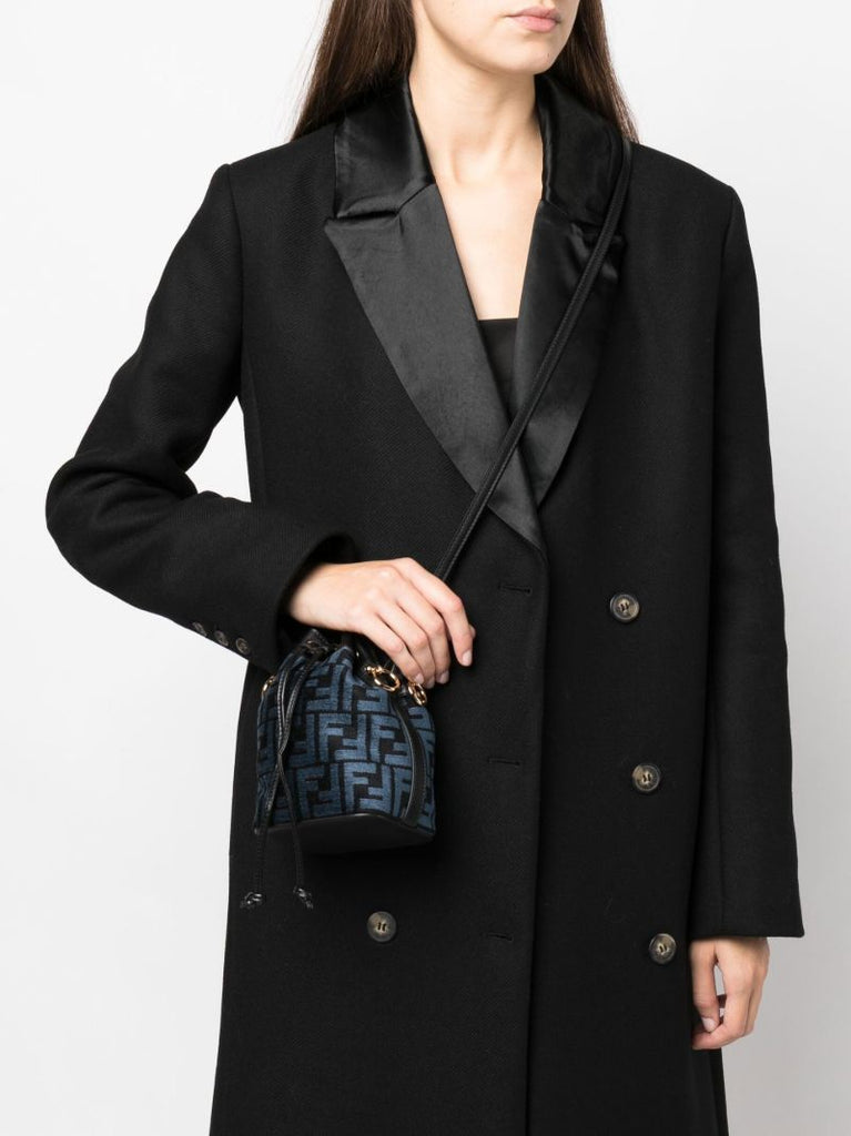 Blue Mon Tresor Mini Bucket Bag