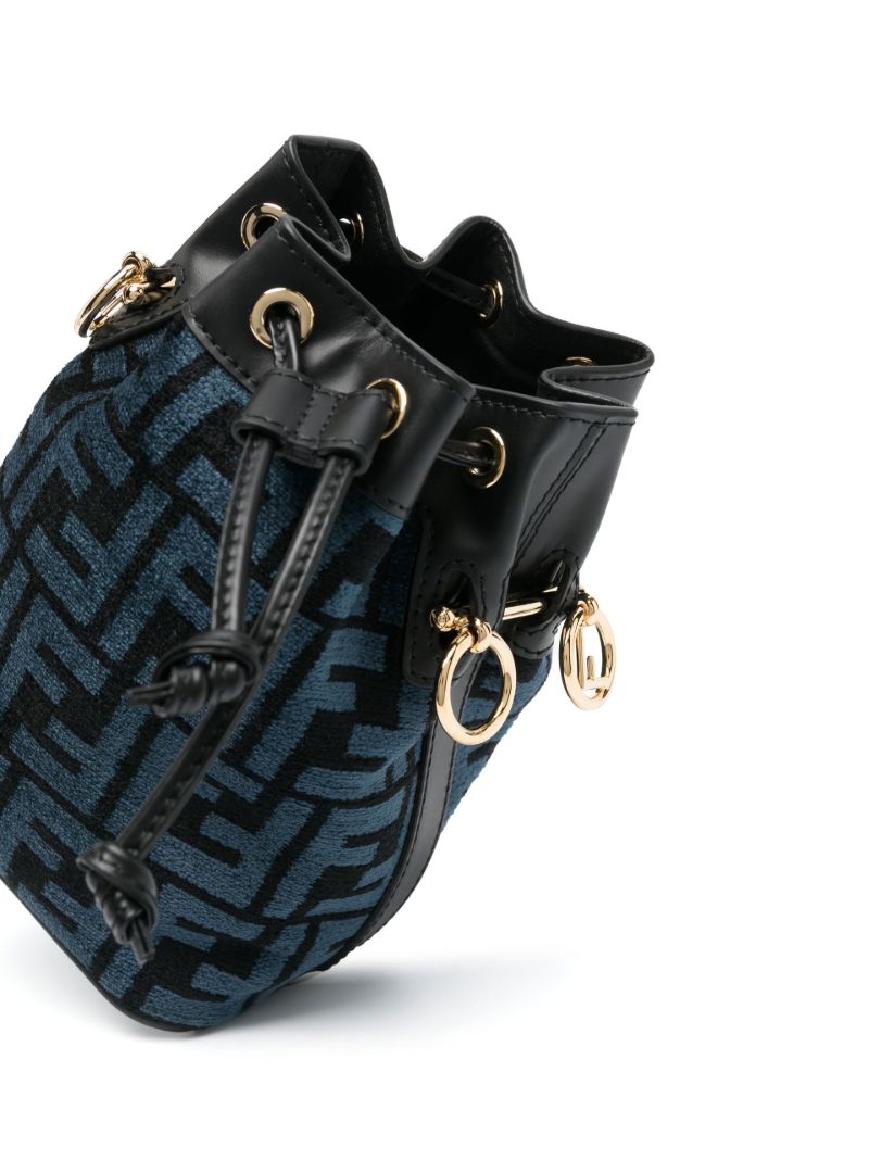 Blue Mon Tresor Mini Bucket Bag
