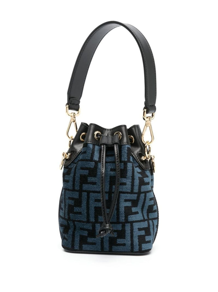 Blue Mon Tresor Mini Bucket Bag