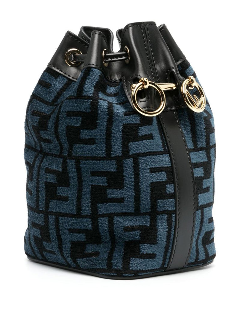 Blue Mon Tresor Mini Bucket Bag