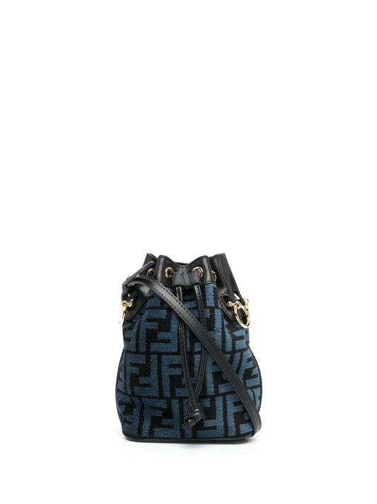 Blue Mon Tresor Mini Bucket Bag