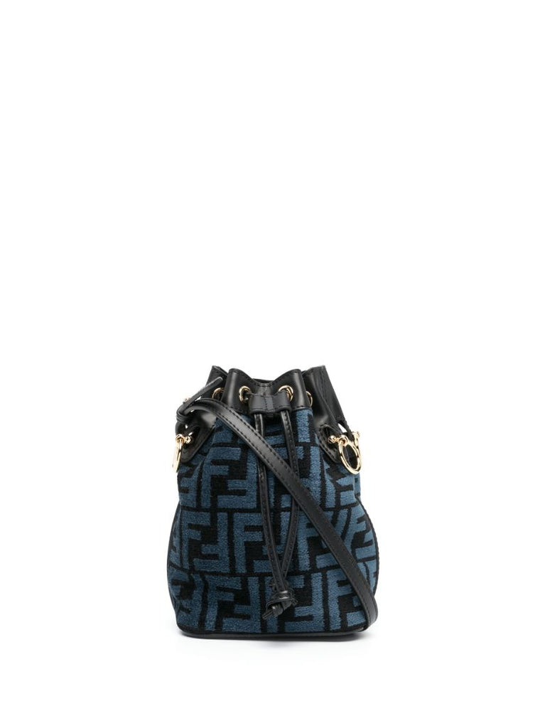 Blue Mon Tresor Mini Bucket Bag