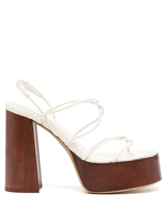 Brown 120 Platform Leather Sandals