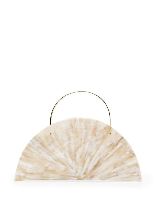 Neutral Le Soleil Couchant Clutch Bag