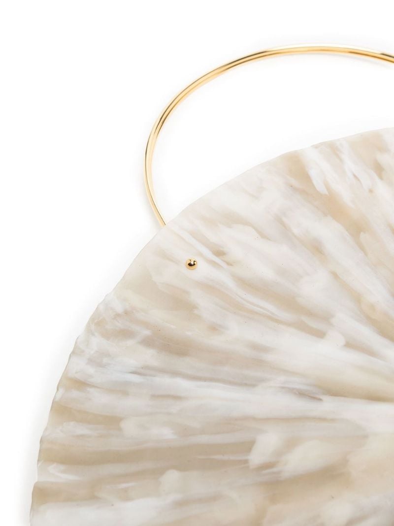 Neutral Le Soleil Couchant Clutch Bag