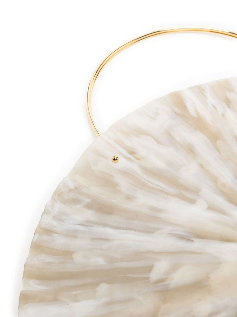 Neutral Le Soleil Couchant Clutch Bag
