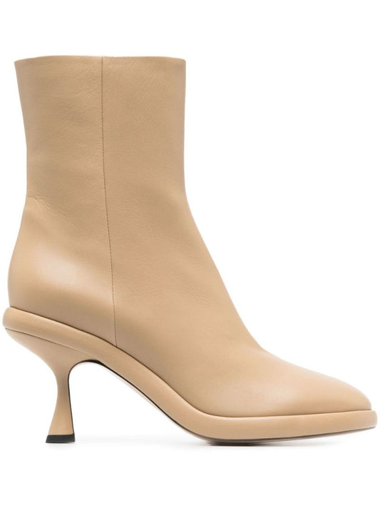 Neutral June 75 Leather Ankle Boots