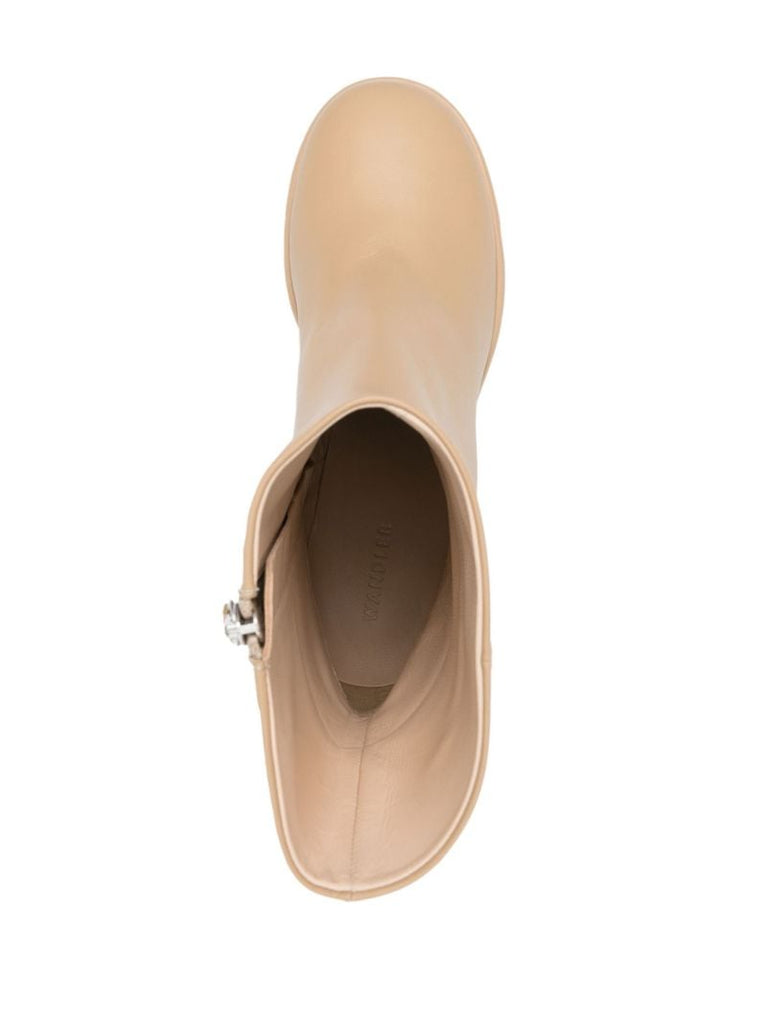 Neutral June 75 Leather Ankle Boots