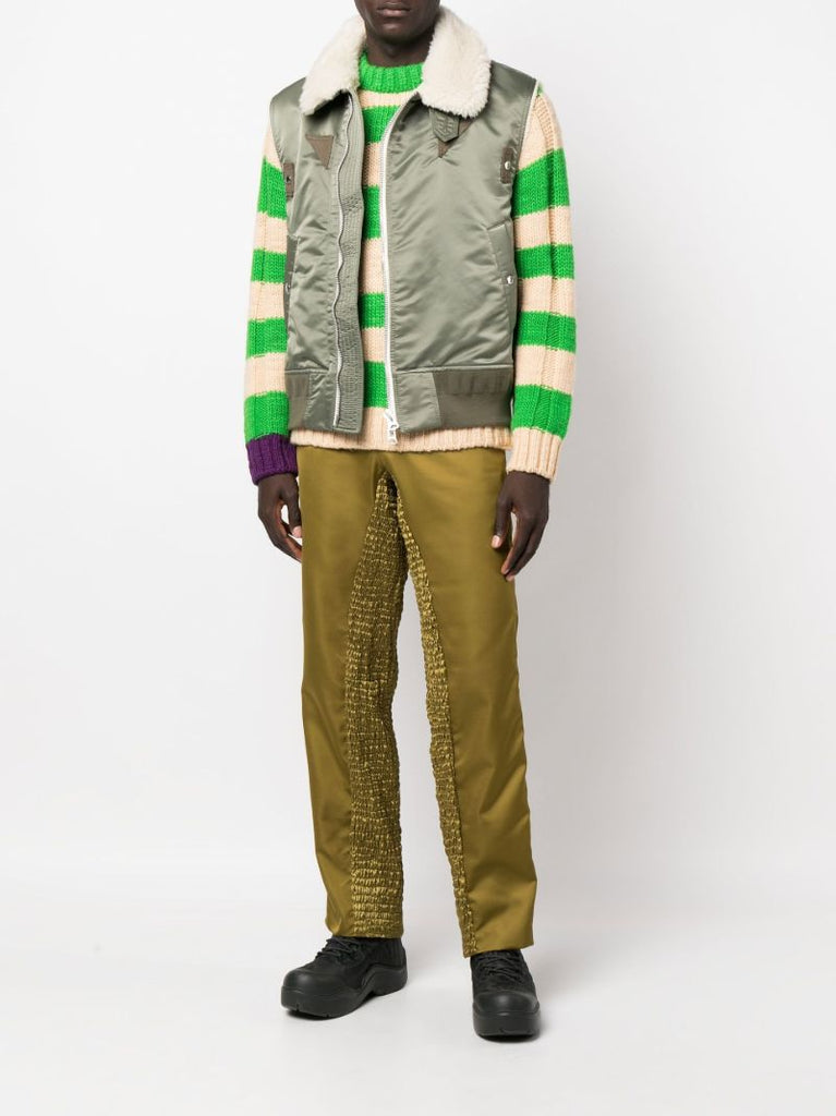 Green Zip-up Gilet