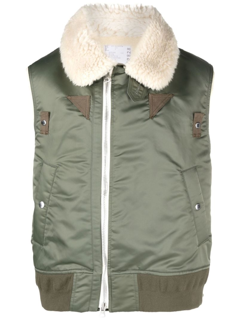 Green Zip-up Gilet