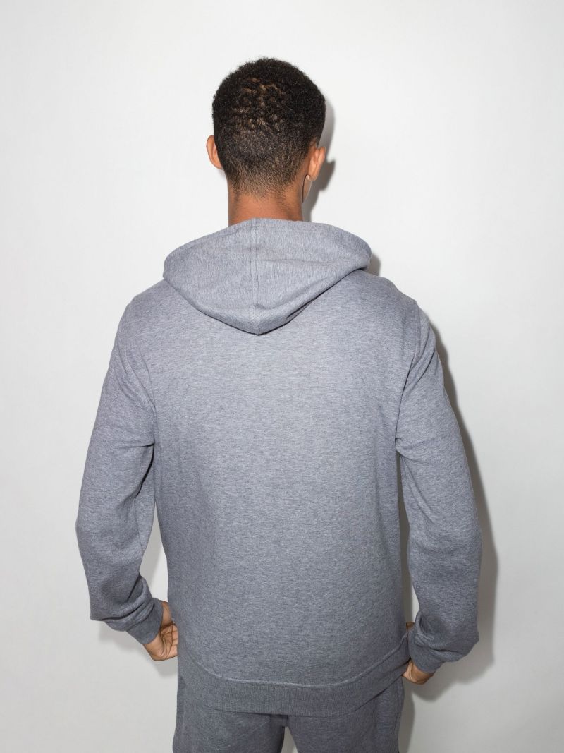 Grey Cotton Hoodie