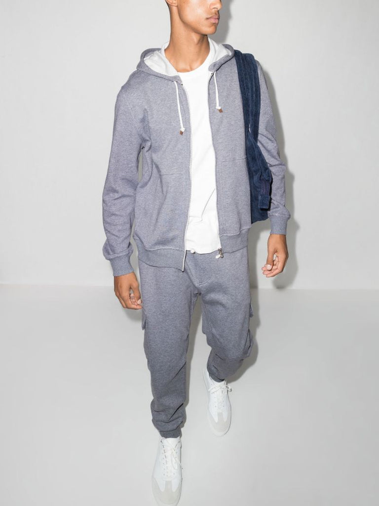Grey Cotton Hoodie