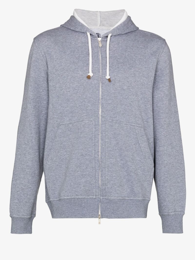 Grey Cotton Hoodie