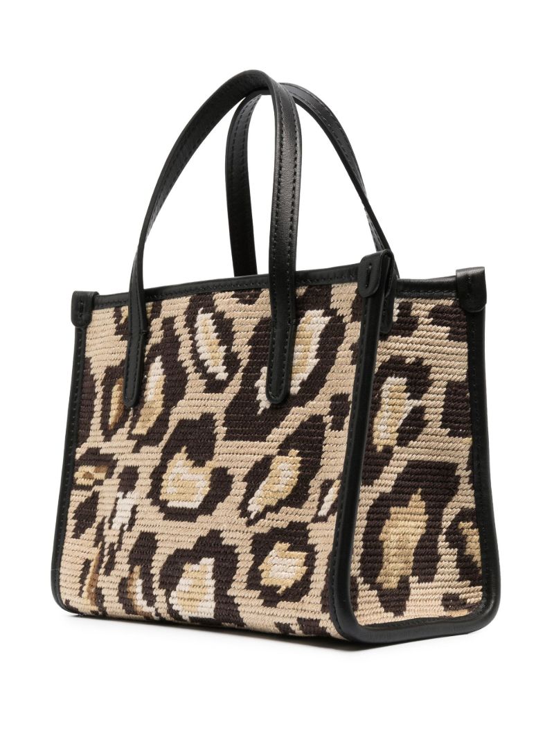 Neutral Cheetah Print Mini Tote Bag