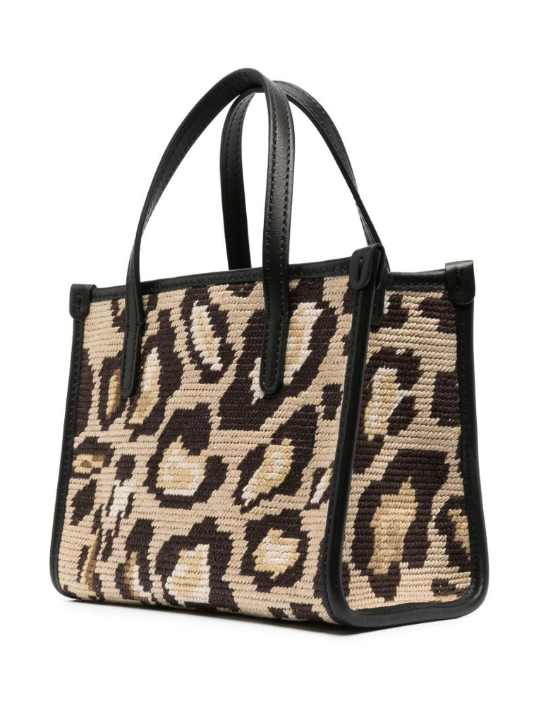 Neutral Cheetah Print Mini Tote Bag