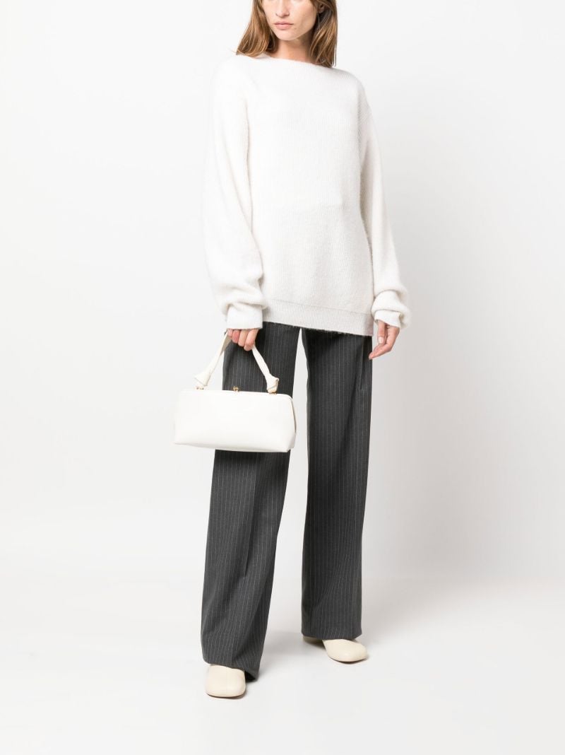 White Goji Small Leather Shoulder Bag