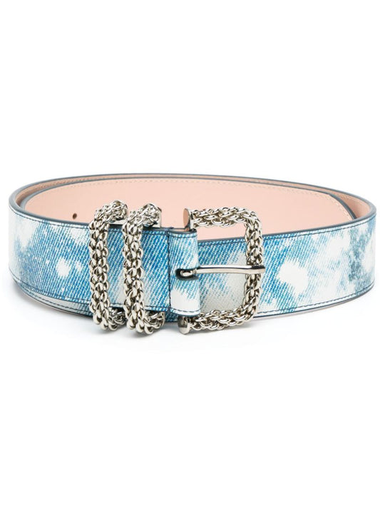 X Browns Blue Katina Leather Belt