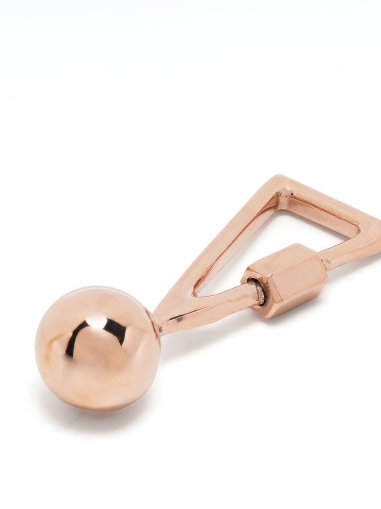 14k Rose Gold Exclamation Point Lock Charm