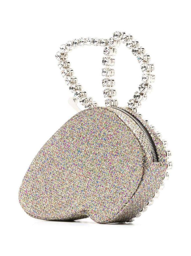 Silver-tone Butterfly Crystal Clutch Bag