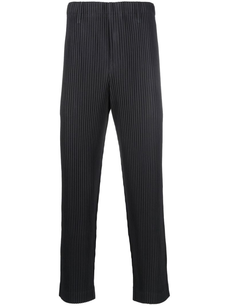 Grey Tailored Pleats 1 PlissÃ_x0083_Â© Trousers