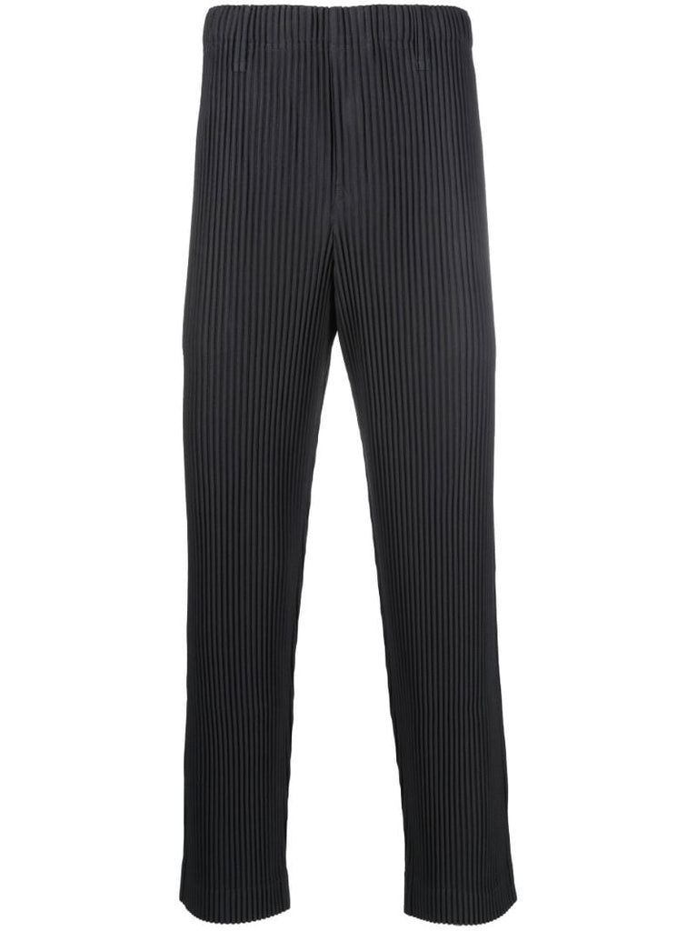 Grey Tailored Pleats 1 PlissÃ_x0083_Â© Trousers
