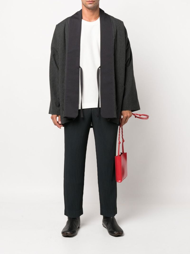 Grey Tailored Pleats 1 PlissÃ_x0083_Â© Trousers