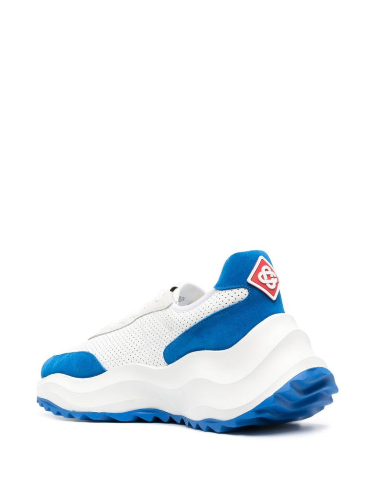 White Atlantis Leather Sneakers