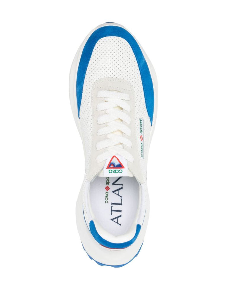 White Atlantis Leather Sneakers