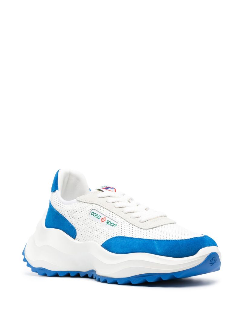 White Atlantis Leather Sneakers