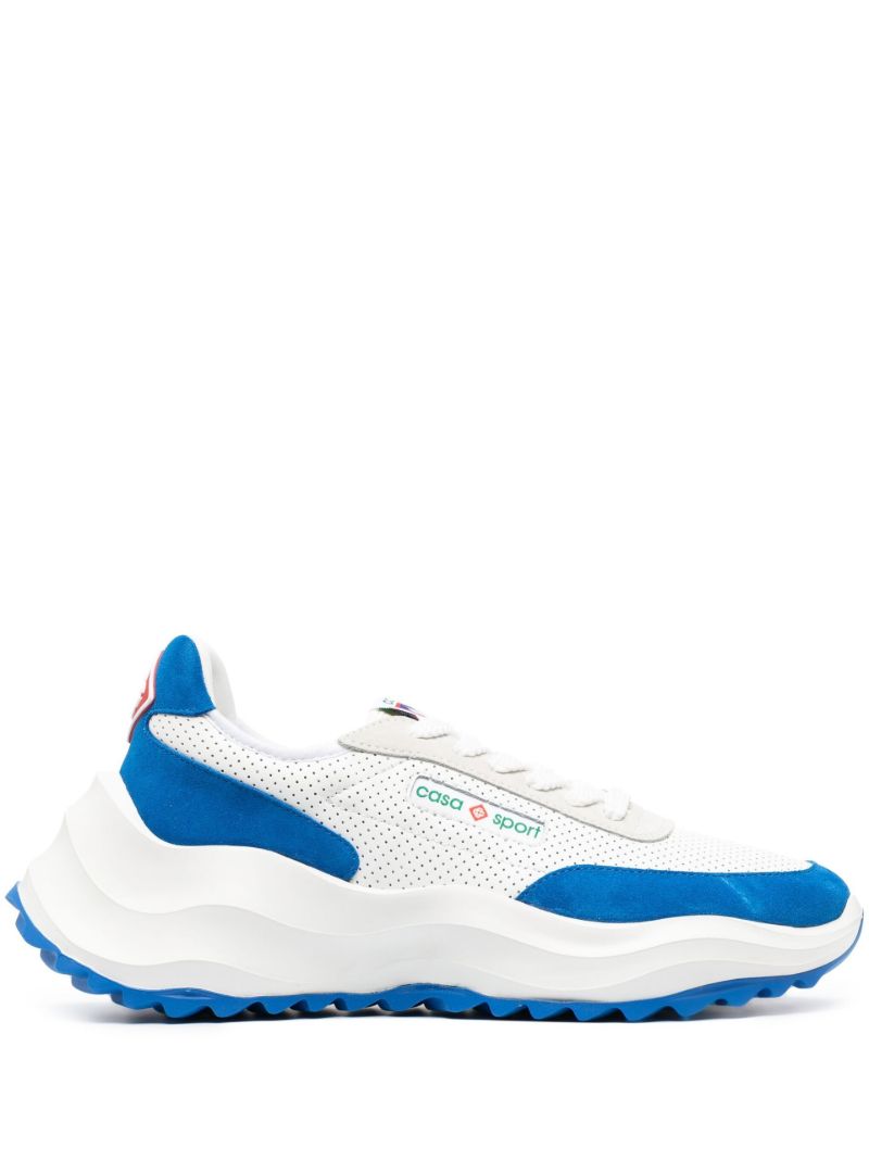 White Atlantis Leather Sneakers