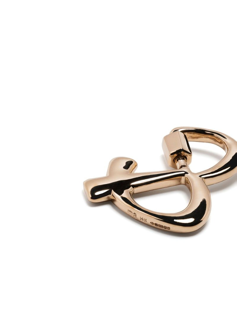 14k Yellow Gold Ampersand Lock Charm