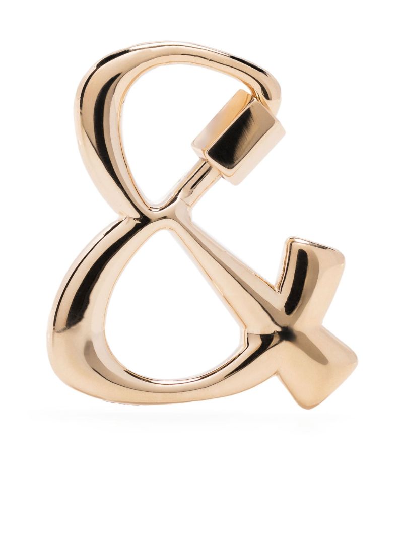 14k Yellow Gold Ampersand Lock Charm