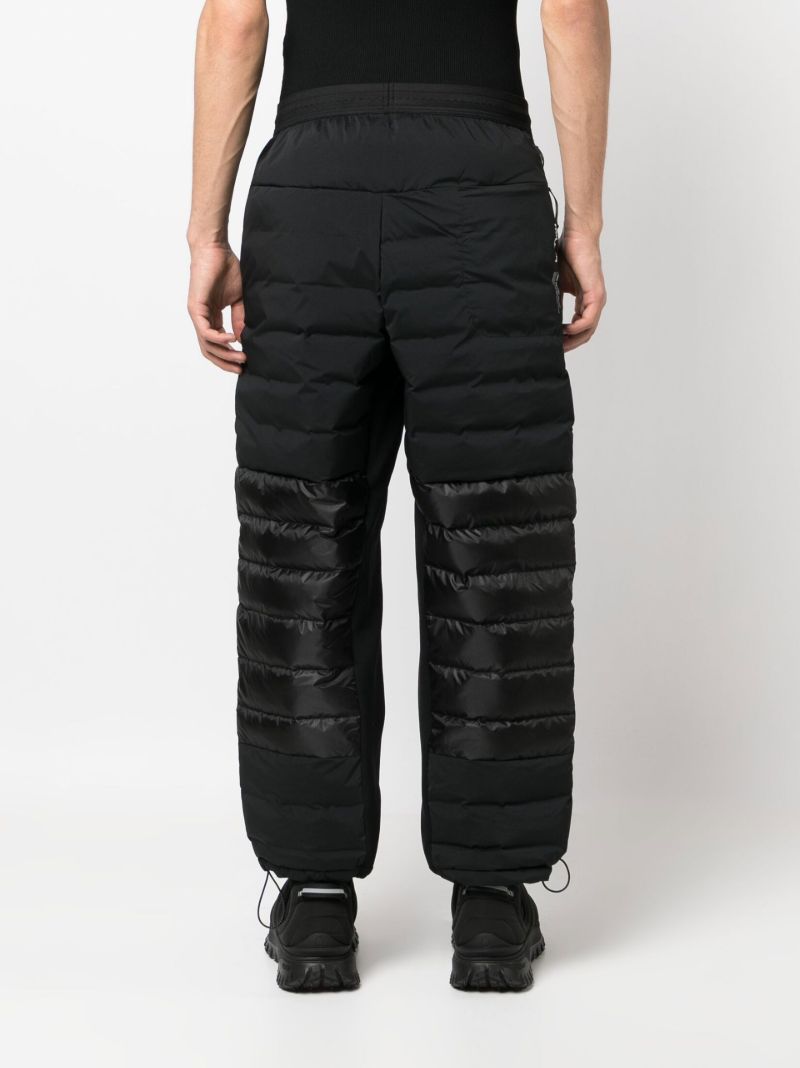 Black Padded Track Pants
