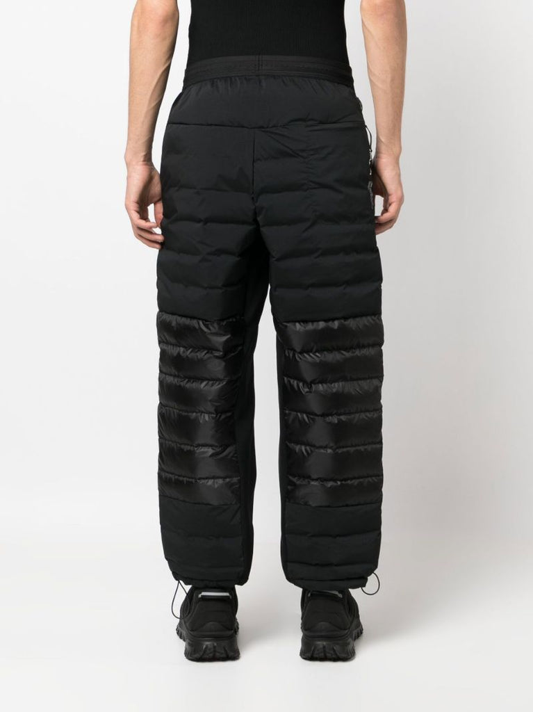 Black Padded Track Pants