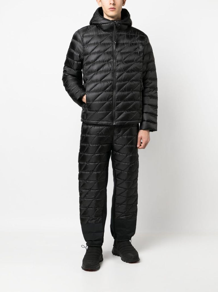 Black Padded Track Pants