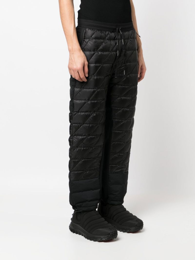 Black Padded Track Pants