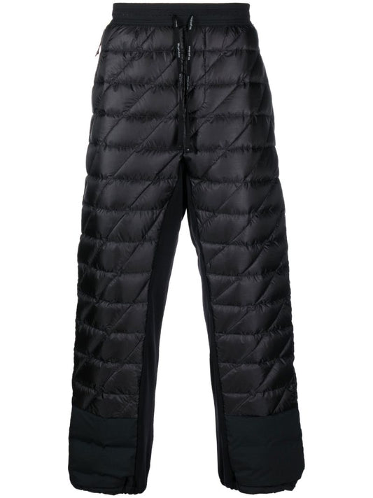 Black Padded Track Pants
