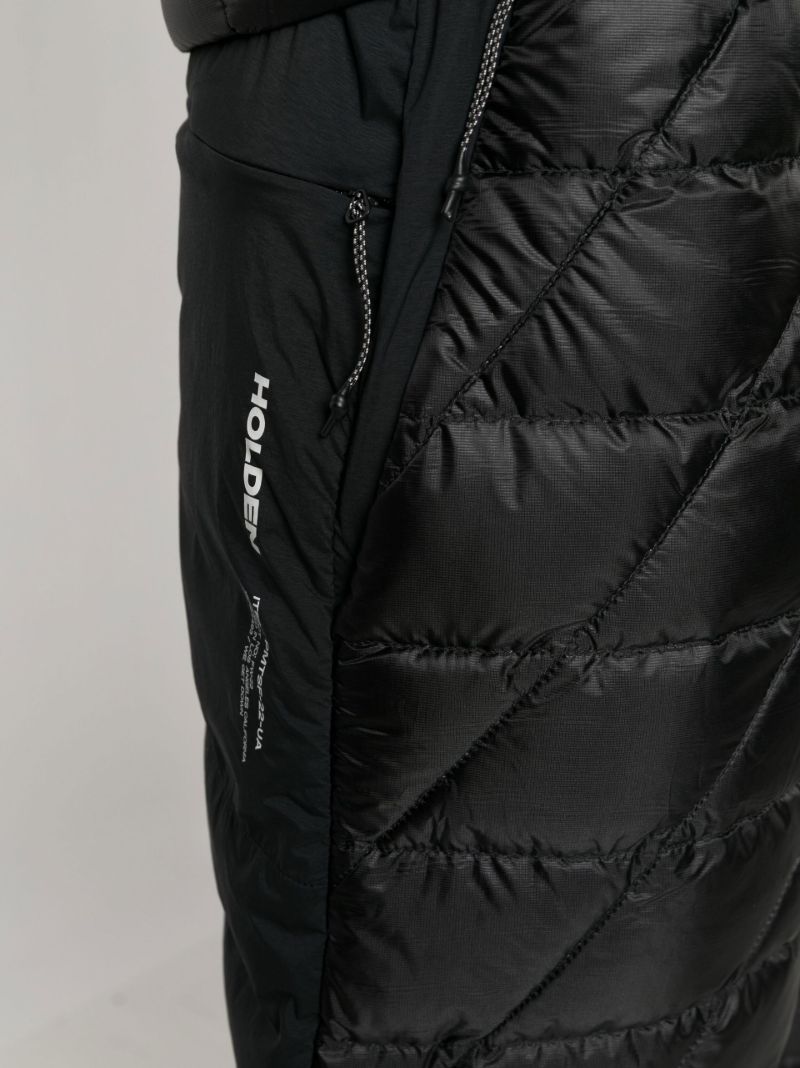 Black Padded Track Pants