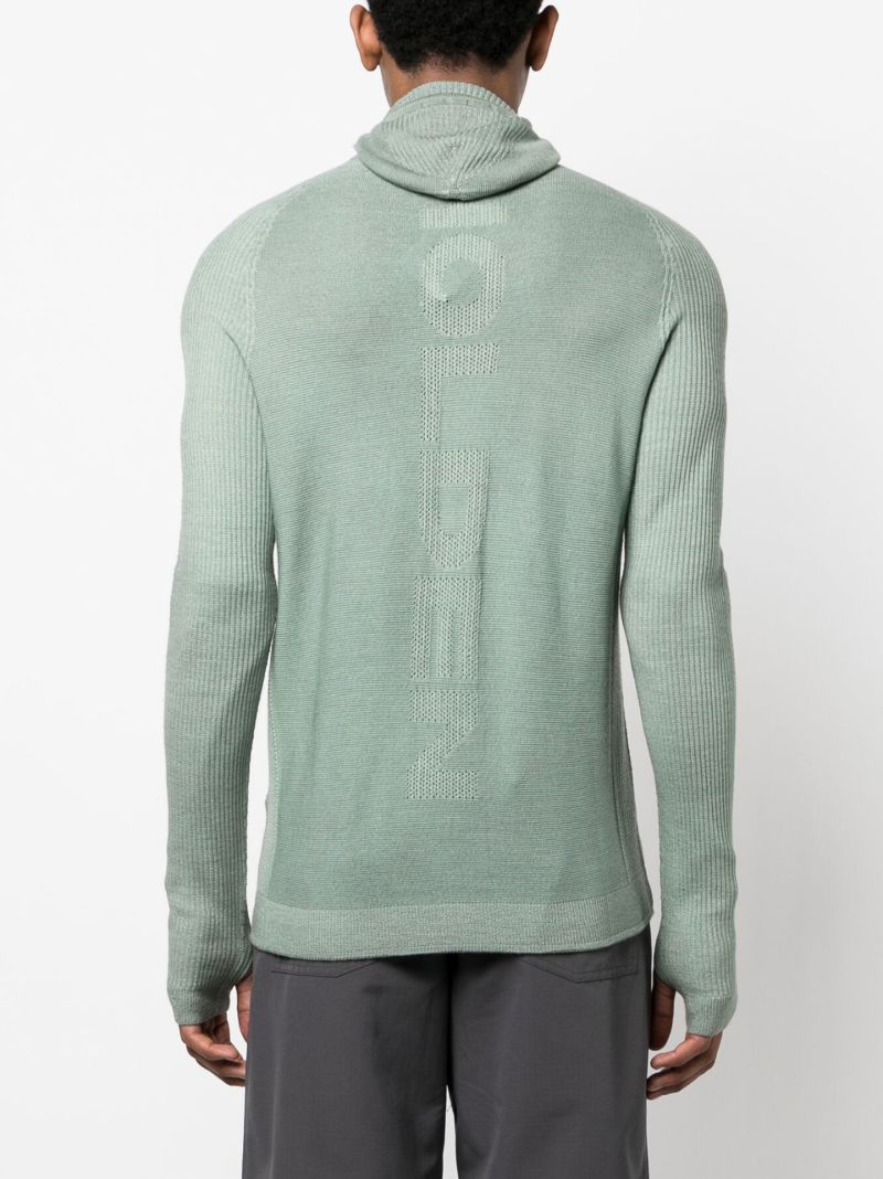 Green Balaclava Merino Sweater