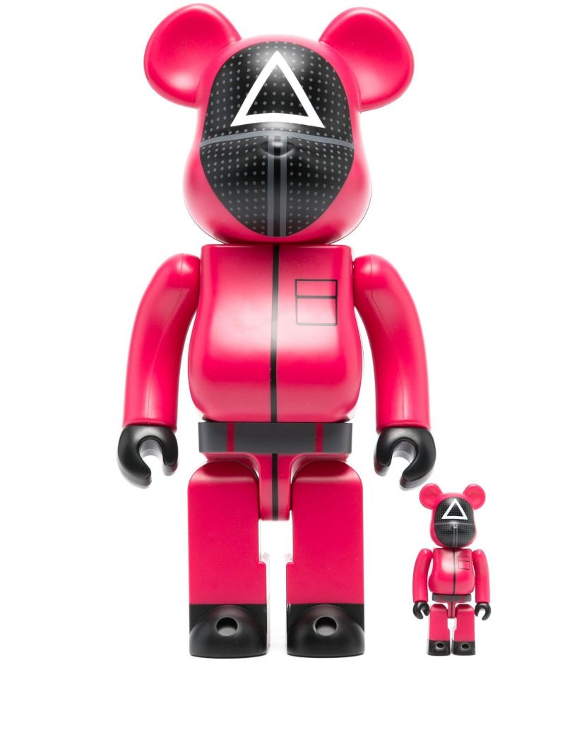 Pink Be@rbrick Squid Game 100% and 400% Figure Set