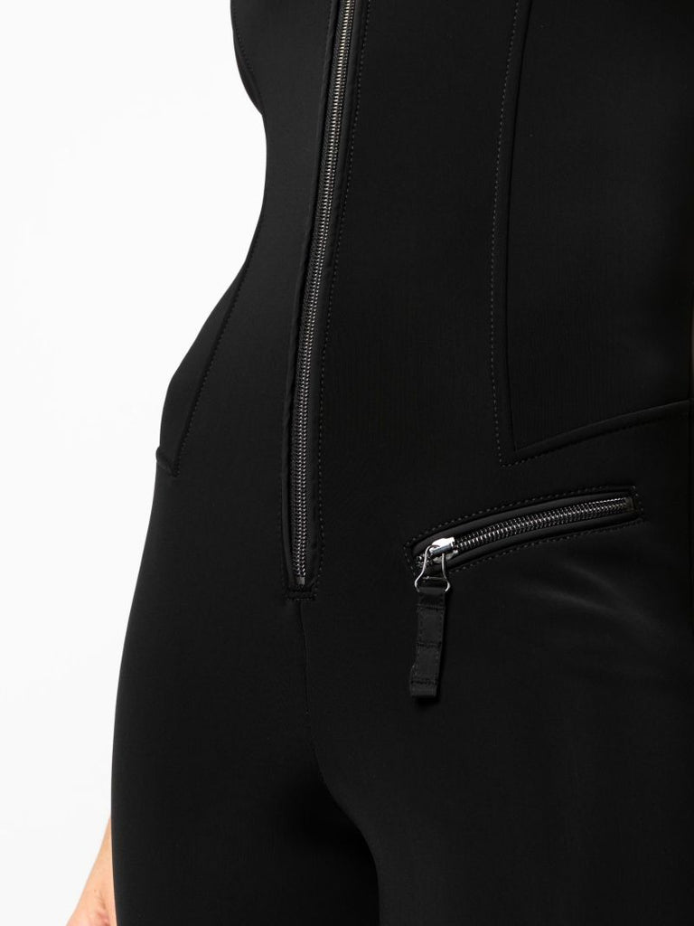 Black Domina Zipped Ski Suit