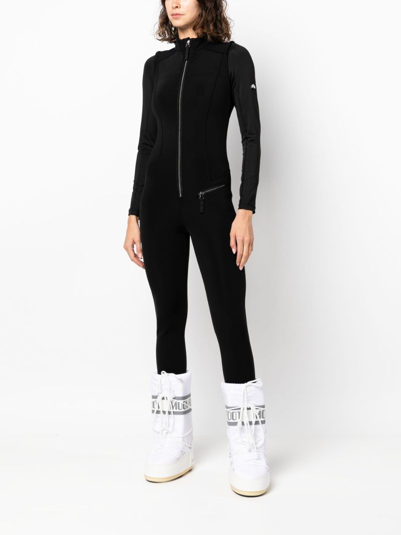 Black Domina Zipped Ski Suit